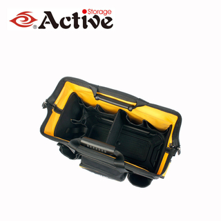 Professional Tool Bag with Hard Base Electrician Tool 600d Polyester Tool Bags Tool Bag with PVC Bottom