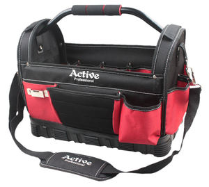 Tool Bag with Tubular Handle Electrician Tool Bag with Hard Base