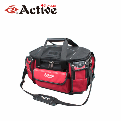 Large Capacity Open Mouth Electrician Tool Bag Organizer Wholesale Tool Bag with Hard Base