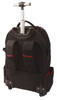 Backpack Tool Bag with Wheel, Heavy Duty Rolling Tool Backpack for Electrician 57 Pockets & Loops Tool Backpack